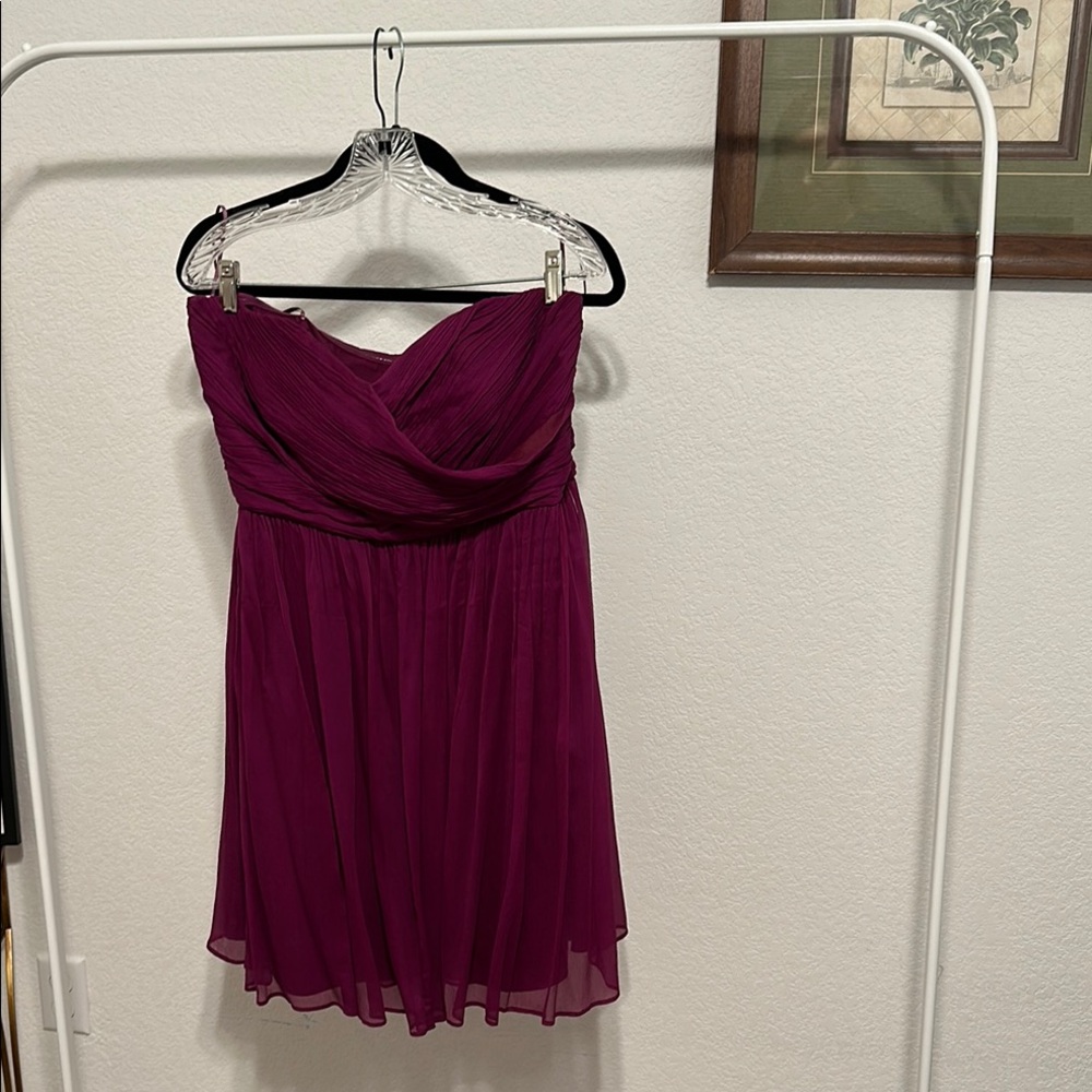 J. Crew Purple Strapless Dress / Bridesmaid or wedding guest